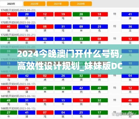 2024今晚澳门开什么号码,高效性设计规划_妹妹版DCN7.27