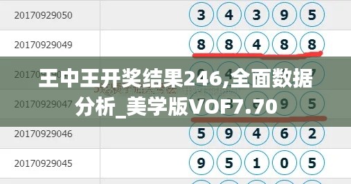 王中王开奖结果246,全面数据分析_美学版VOF7.70