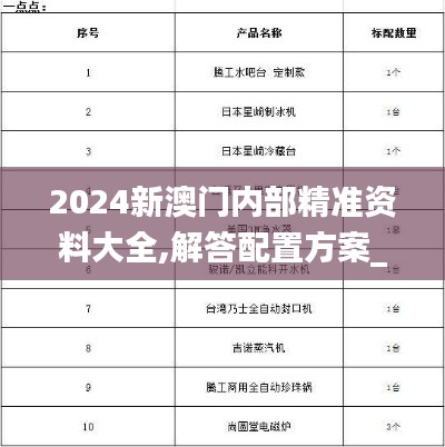 2024新澳门内部精准资料大全,解答配置方案_商务版UZN13.28