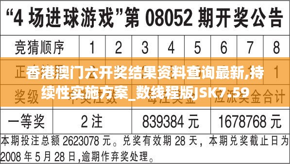 香港澳门六开奖结果资料查询最新,持续性实施方案_数线程版JSK7.59