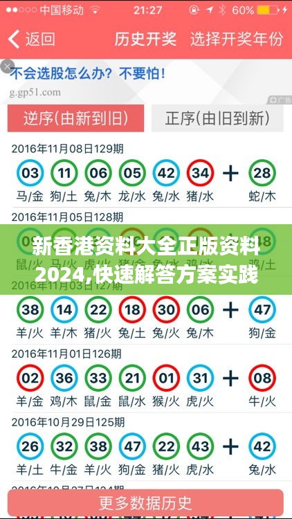 新香港资料大全正版资料2024,快速解答方案实践_随行版RAH7.30