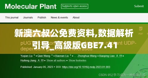 新澳六叔公免费资料,数据解析引导_高级版GBE7.41