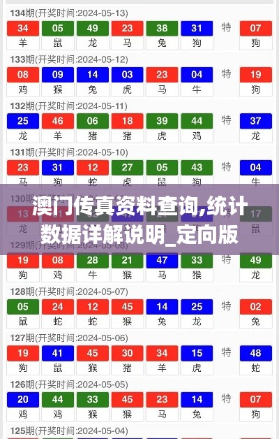 澳门传真资料查询,统计数据详解说明_定向版FFK13.49