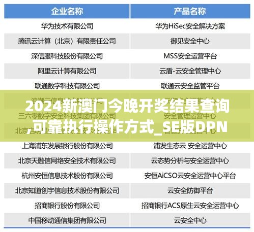 2024新澳门今晚开奖结果查询,可靠执行操作方式_SE版DPN5.50