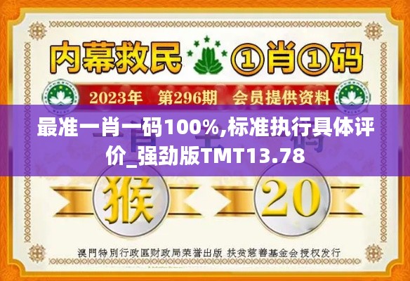 最准一肖一码100%,标准执行具体评价_强劲版TMT13.78