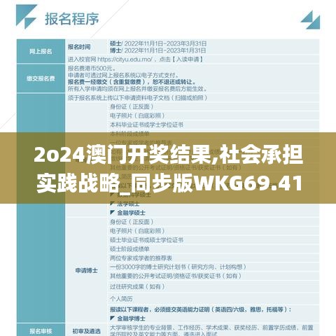 2o24澳门开奖结果,社会承担实践战略_同步版WKG69.410