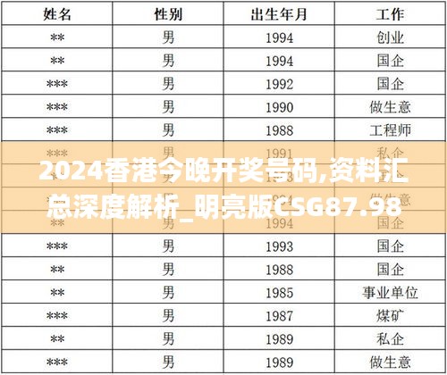 2024香港今晚开奖号码,资料汇总深度解析_明亮版CSG87.981