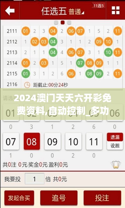 2024澳门天天六开彩免费资料,自动控制_多功能版RGU75.496