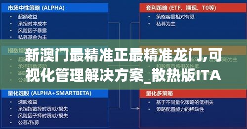 新澳门最精准正最精准龙门,可视化管理解决方案_散热版ITA48.218