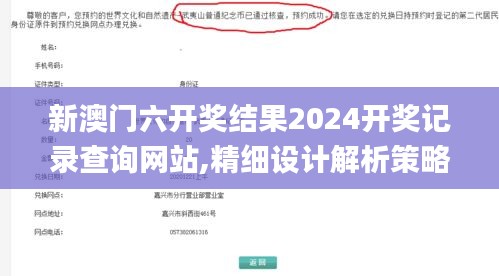 新澳门六开奖结果2024开奖记录查询网站,精细设计解析策略_10DM42.485