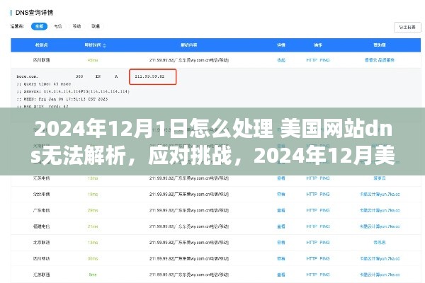 应对挑战，美国网站DNS解析故障解析策略与实用建议（针对2024年12月）