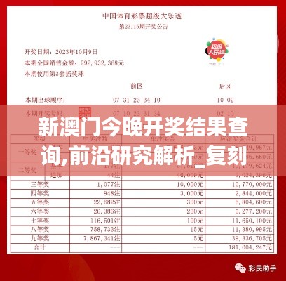 新澳门今晚开奖结果查询,前沿研究解析_复刻款80.532