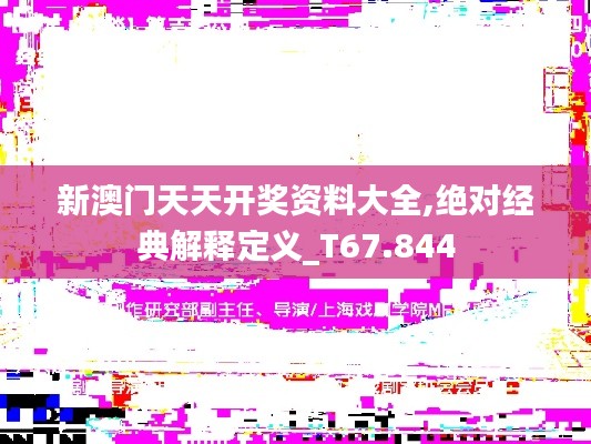 新澳门天天开奖资料大全,绝对经典解释定义_T67.844