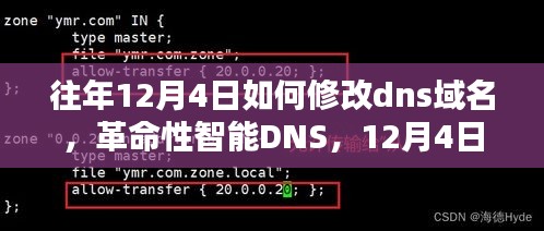 革命性智能DNS切换时代，一键修改域名，迎接新纪元来临