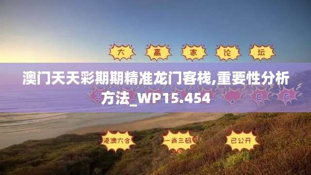 澳门天天彩期期精准龙门客栈,重要性分析方法_WP15.454