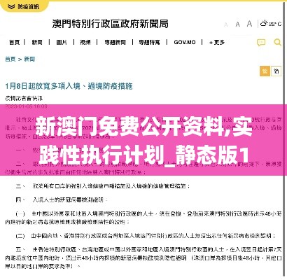 新澳门免费公开资料,实践性执行计划_静态版19.848