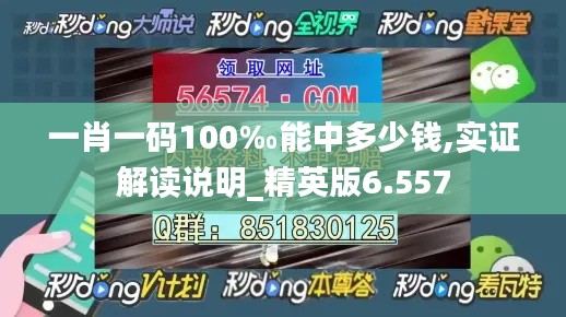 一肖一码100‰能中多少钱,实证解读说明_精英版6.557