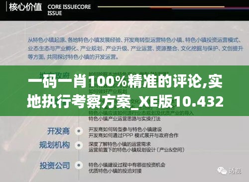 一码一肖100%精准的评论,实地执行考察方案_XE版10.432