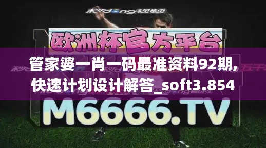 管家婆一肖一码最准资料92期,快速计划设计解答_soft3.854