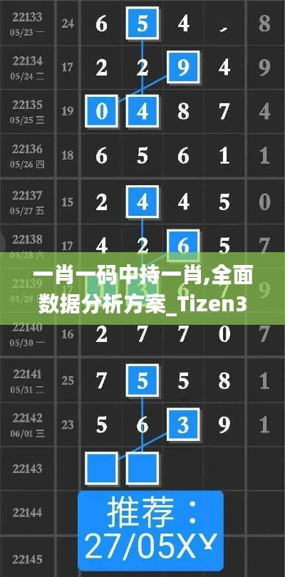 一肖一码中持一肖,全面数据分析方案_Tizen3.413