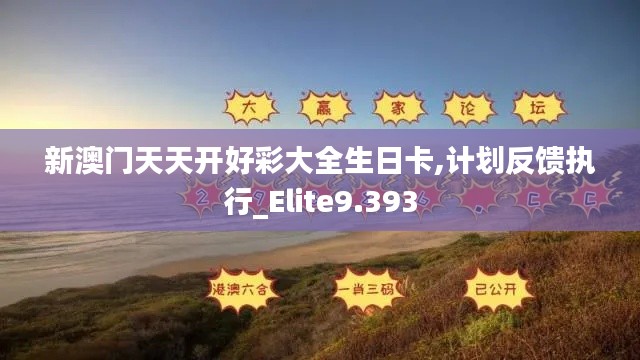 新澳门天天开好彩大全生日卡,计划反馈执行_Elite9.393