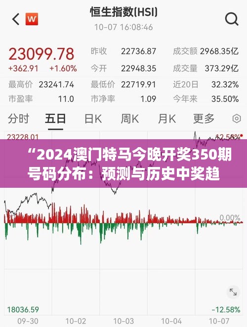 “2024澳门特马今晚开奖350期号码分布：预测与历史中奖趋势的深入分析”