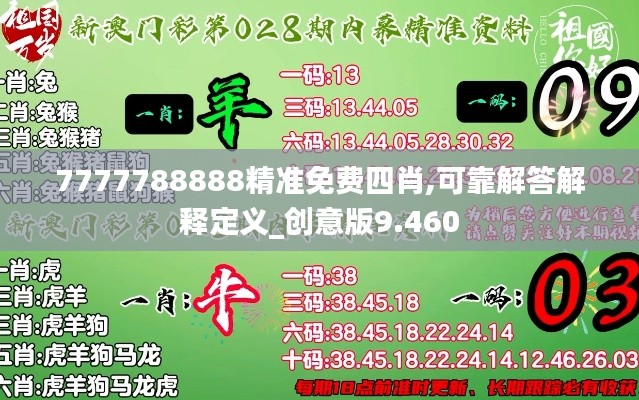 7777788888精准免费四肖,可靠解答解释定义_创意版9.460