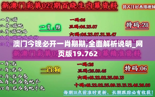 澳门今晚必开一肖期期,全面解析说明_网页版19.762