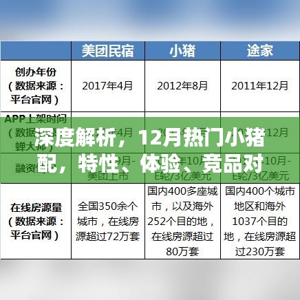 深度解析，小猪配最新趋势，特性、体验、竞品对比及用户群体深度探讨